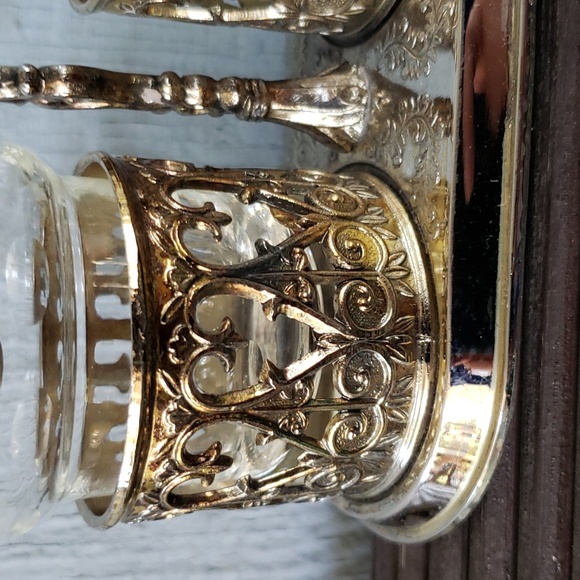 Vintage Oil and Vinegar Set with Caddy - Picture 11 of 17